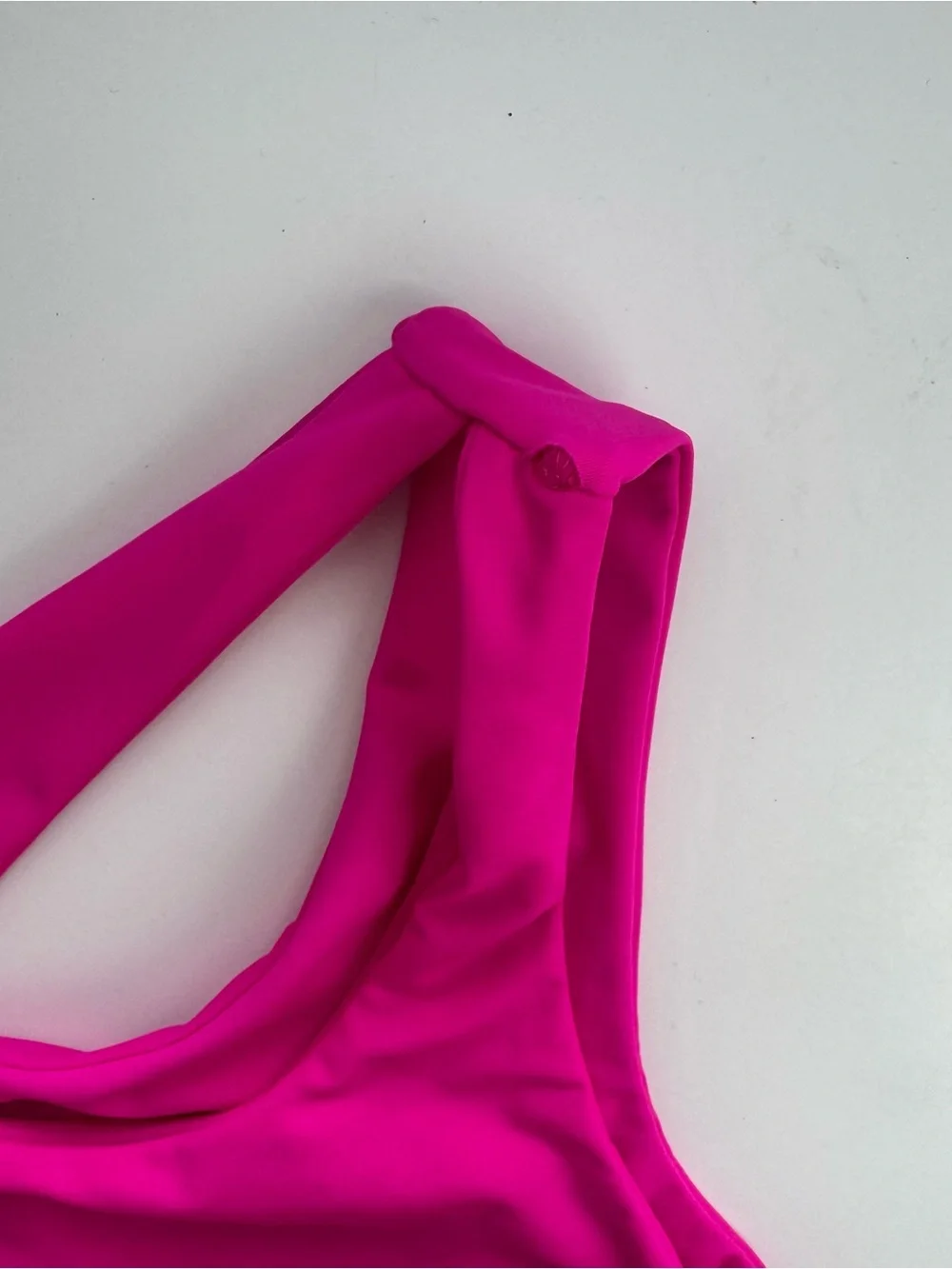 Lulus Women’s Sz S Hot Pink One Piece Cutout Swimsuit One Shoulder Coastal Beach